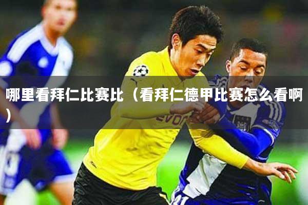 哪里看拜仁比赛比（看拜仁德甲比赛怎么看啊）